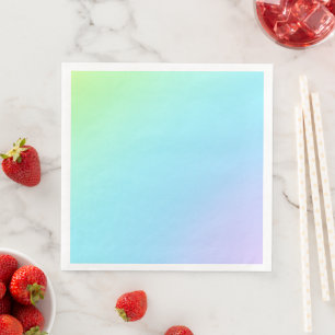 Prachtvolle Pastel Rainbow Hochzeitspapier Napkins Serviette
