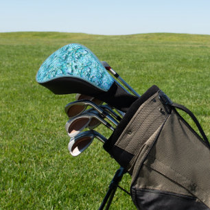 Prachtvolle, türkisfarbene Hortensienblüten Golf Headcover