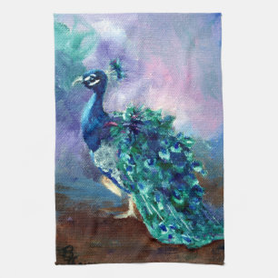 Prachtvoller Pfau II Geschirrtuch