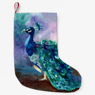 Prachtvoller Pfau II Kleiner Weihnachtsstrumpf
