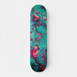 Prachtvoller, wirbeliger Marmor Skateboard