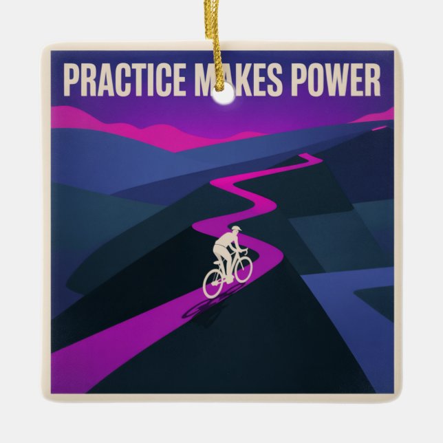 Practice Makes Power Keramikornament (Vorderseite)