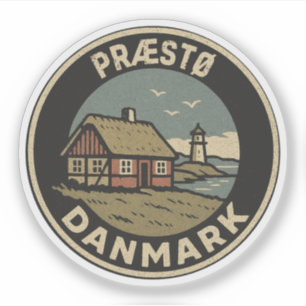 Præstø, Dänemark Danmark Aufkleber