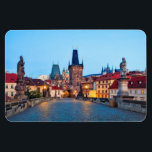 Prag 001A Magnet<br><div class="desc">Prag,  Tschechien - Karlsbrücke in Prag in der Morgendämmerung</div>