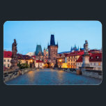 Prag 001A Magnet<br><div class="desc">Prag,  Tschechien - Karlsbrücke in Prag in der Morgendämmerung</div>