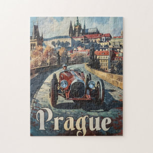 Prag alter Rennwagen