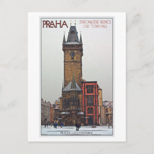 Prag - Altes Rathaus Postkarte