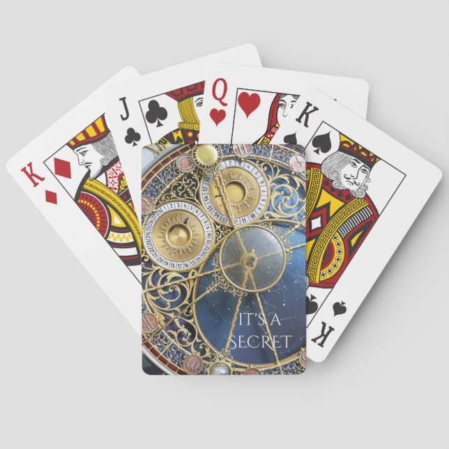 Prag Astronomische Uhr Geheimspielkarten Spielkarten (Rückseite)