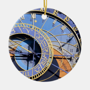 Prag - Astronomische Uhr - Orloj (Weihnachten) Keramik Ornament