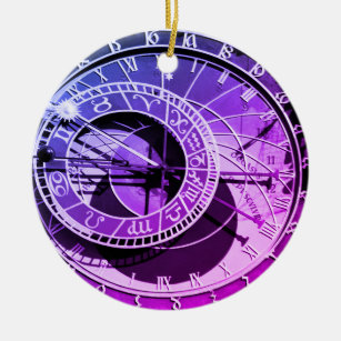 Prag - Astronomische Uhr - Orloj (Weihnachten) Keramik Ornament