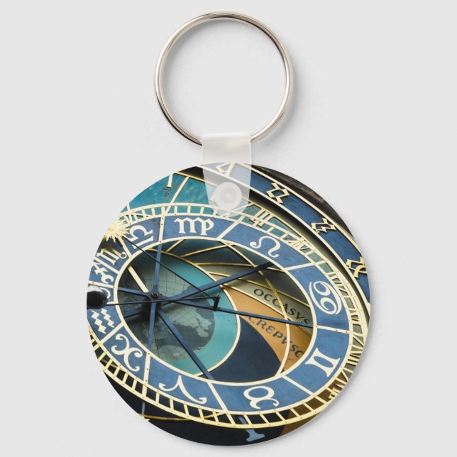 Prag Astronomische Uhr Schlüsselanhänger (Vorderseite)