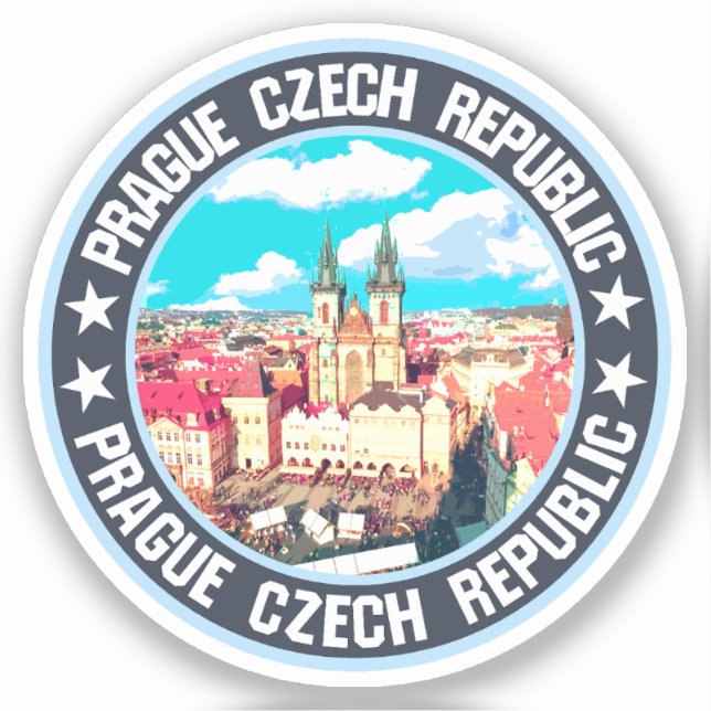 Prag Aufkleber (Vorderseite)