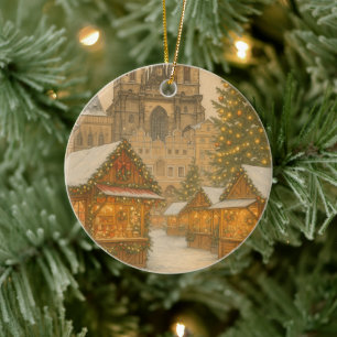 Prag-Christmas-Schmuckstück Urlaubskunst, Weihnach Keramik Ornament