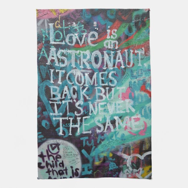 Prag-Graffiti Küchentuch (Vertikal)