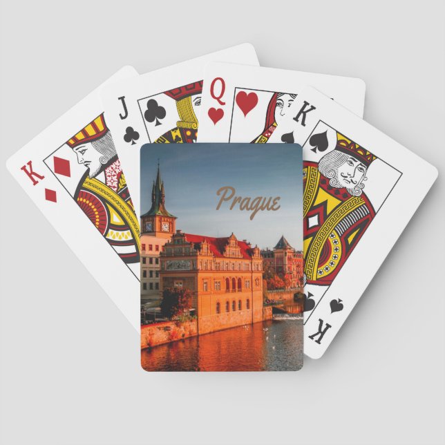 Prag Hauptstadt der Tschechischen Republik Spielkarten (Rückseite)
