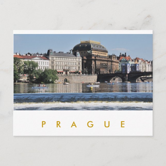 Prag - Nationaltheater Postkarte (Vorderseite)