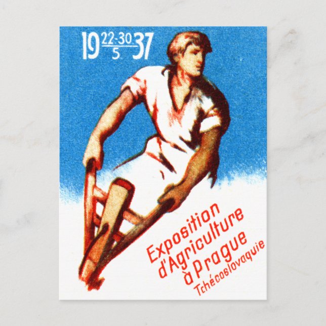 Prag-Poster 1937 Postkarte (Vorderseite)