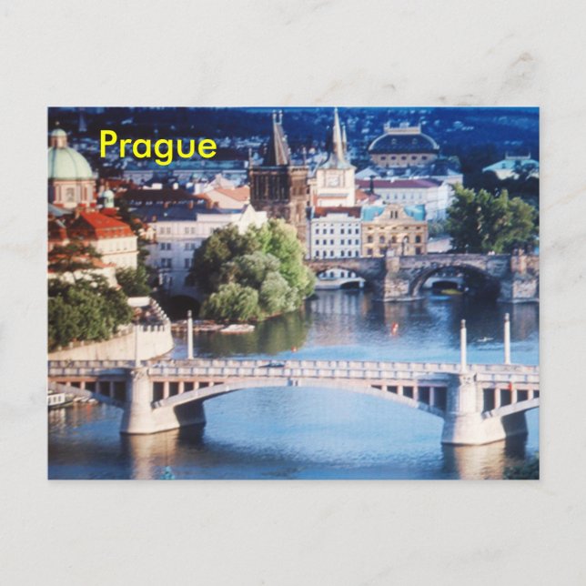 Prag Postkarte (Vorderseite)