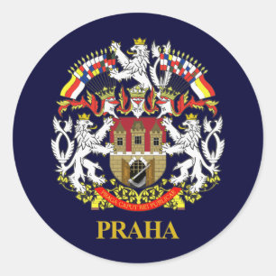 Prag (Prag) Runder Aufkleber
