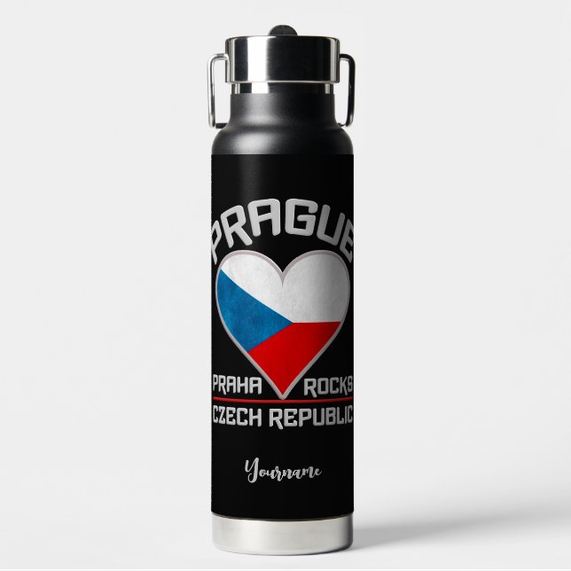 Prag/Praha individuelle Name Trinkflasche (Vorderseite)