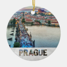 Prag Praha Tschechische Republik Charles Bridge Fo Keramik Ornament