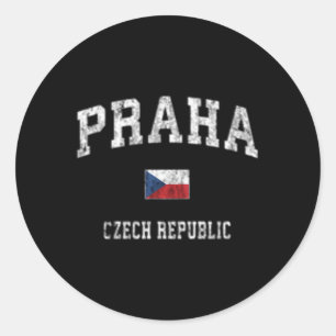 Prag Praha Tschechische Republik Sportsport Runder Aufkleber