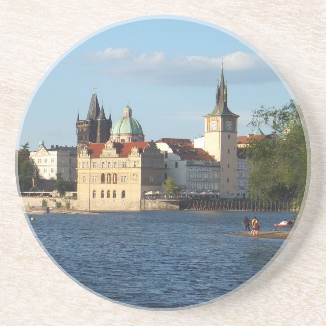 Prag / Praha-Untersetzer Sandstein Untersetzer (Vorne)