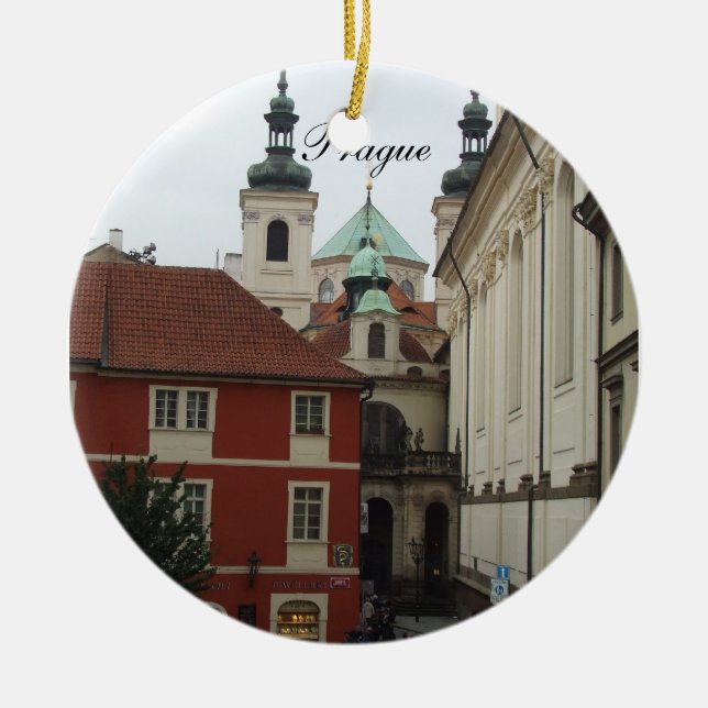 Prag-Reise-Verzierung Keramik Ornament (Vorne)