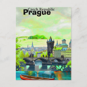 Prag-Reisepostkarten-Kunst, Prag-Postkarte, Prag Postkarte
