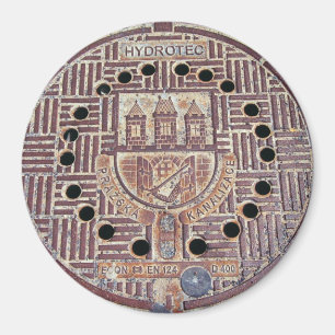 Prag-Schloss-Abwasserkanal-Abdeckung Magnet