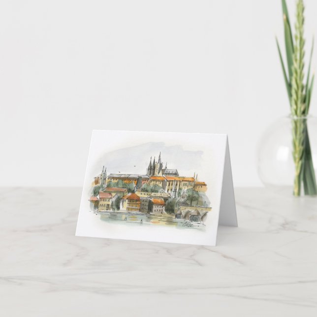 Prag-Schlossanmerkungskarte Karte (Vorderseite)