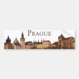 Prag: Skyline der Altstadt Autoaufkleber