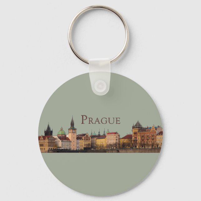 Prag: Skyline der Altstadt Schlüsselanhänger (Vorderseite)