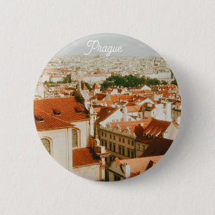Prag Stadtansicht Souvenir Button