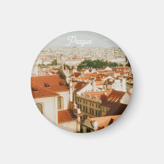 Prag Stadtansicht Souvenir Magnet (Vorne)