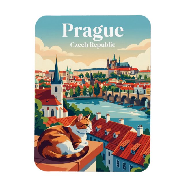 Prag Tschechien Magnet (Vertikal)