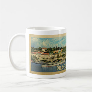 Prag Tschechien Vintage-Reise Kaffeetasse