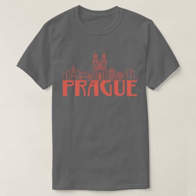 Prag Tschechisch T-Shirt (Design vorne)