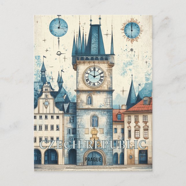 Prag Tschechische Republik Postkarte (Vorderseite)