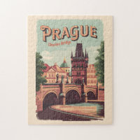 Prag Tschechische Republik Reisen Kunst Vintag