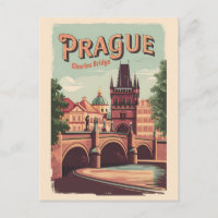 Prag Tschechische Republik Reisen Kunst Vintag