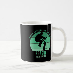 Prag Tschechische Republik Skateboarder Urne Skate Kaffeetasse