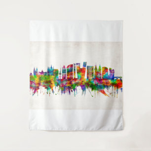Prag Tschechische Republik Skyline Wandteppich