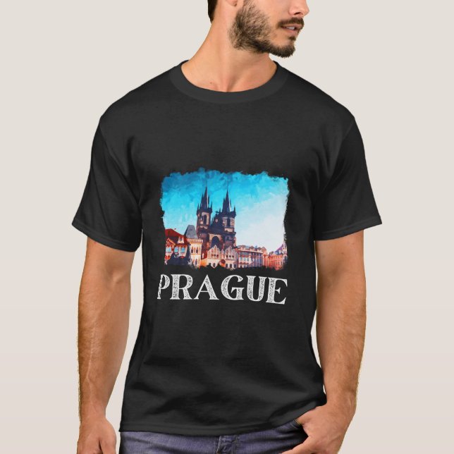Prag Tschechische Republik Souvenir Prag T-Shirt (Vorderseite)