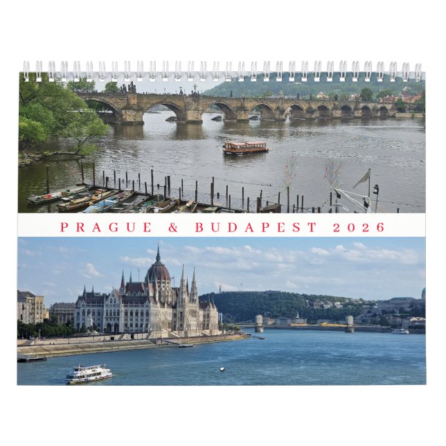 Prag und Budapest 2026 Kalender (Titelbild)