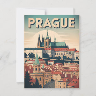 Prag Vintag Postkarte