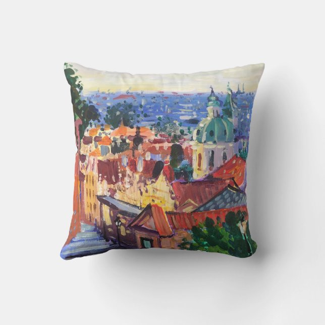 Praga-Malerei Kissen (Rückseite)