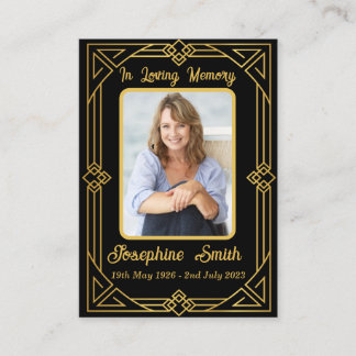 Pragante Beileid Memorial Foto Prayer Card Visitenkarte