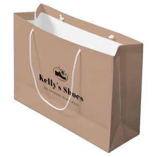 Prägantes Business-Custom-Logo-Shopping Große Geschenktüte
