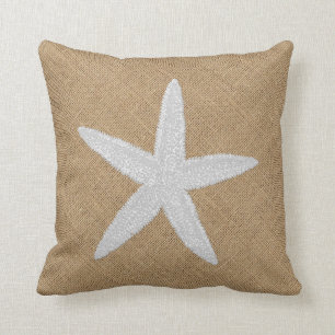 Prägeartige BlickStarfish auf Leinwand Kissen